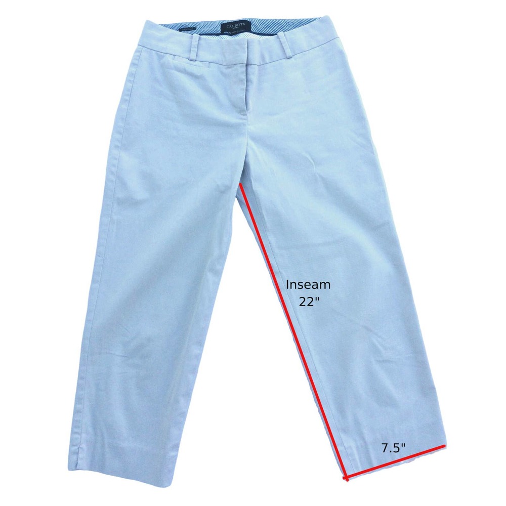 Woman's Pants TALBOTS Capri Off White Size 4P Mint Condition